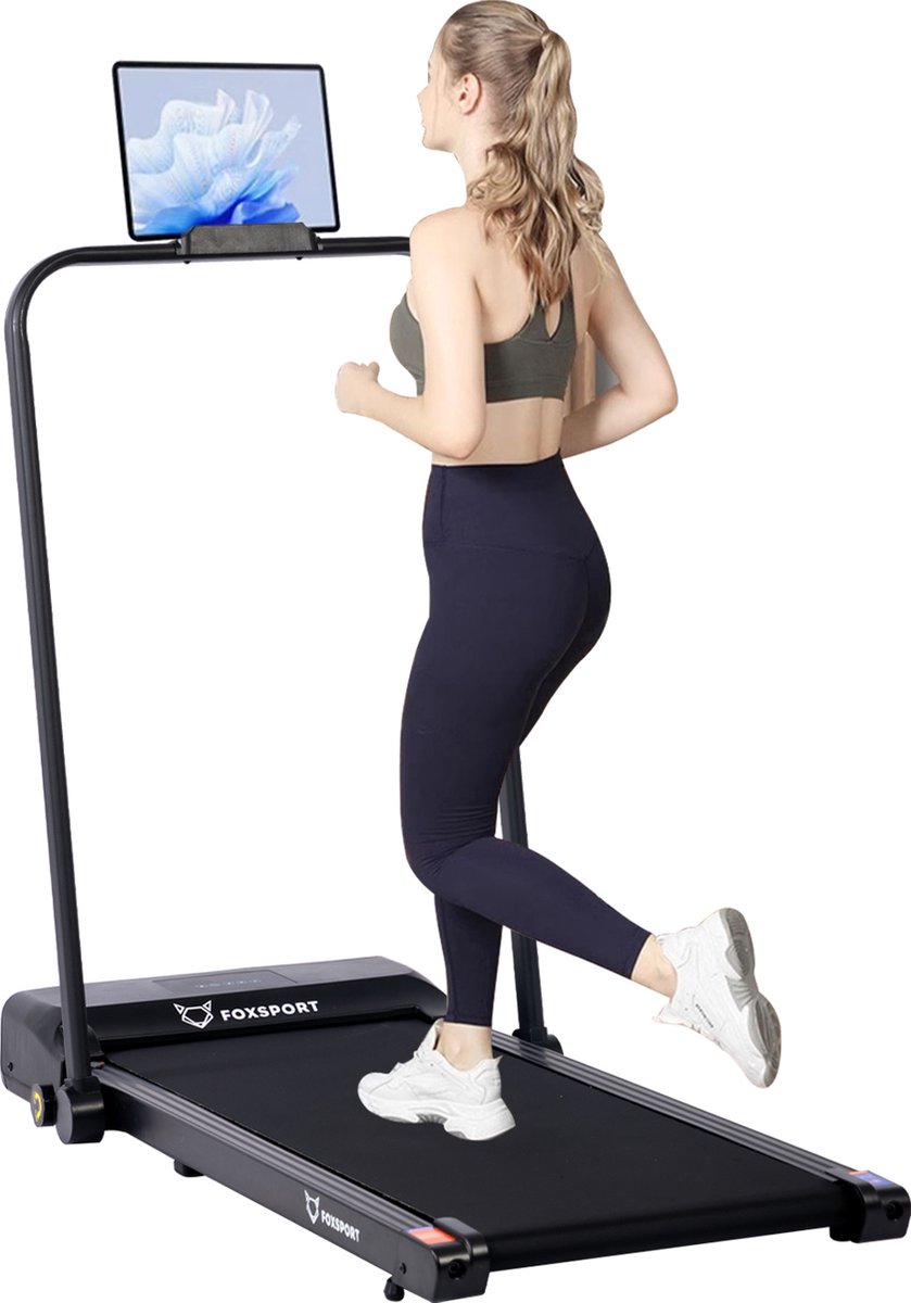 Afbeelding 3 van Loopband met armleuningen - Inklapbare armleuningen - met wielen - wandelen of hardlopen - Wandelband - Treadmill - Walking Pad - Instelbare snelheid - Installatievrij - Display met trainingsinformatie - 1—12km/h