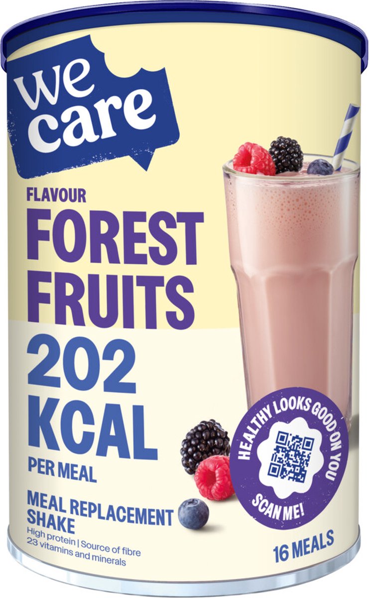 Goedkoopste WeCare Meal Replacement Shake Forest Fruit 436 gr