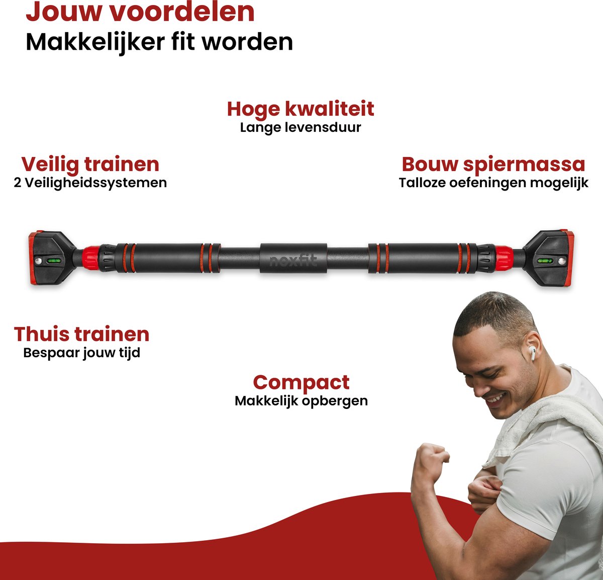zkv goods Noxfit Pull Up Bar - Optrekstang Deur thumbnail 2