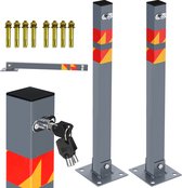 Parkeerplaats Slot - 2 stuks Parkeerpaal - Parkeerbeugel - Oprit Ruimte Bewaker –Waterdicht Auto Slot - parkeerruimte Slagboompaal - parkeerpaal