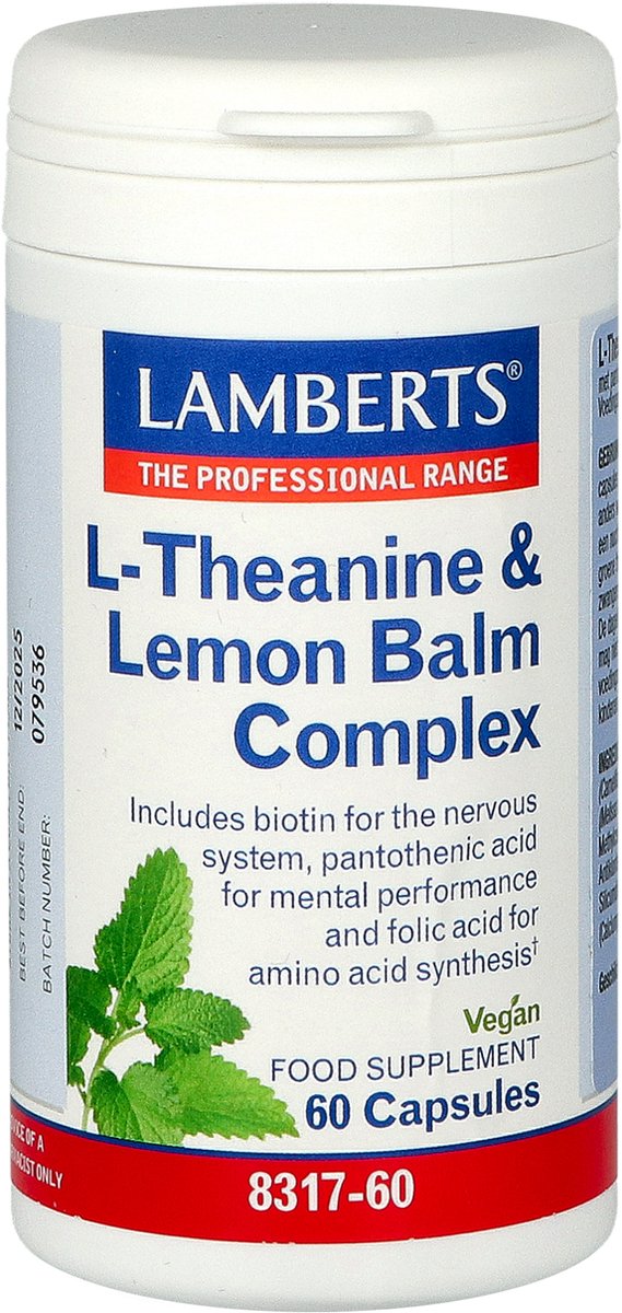 Goedkoopste Lamberts L-Theanine & citroenmelisse complex 60 capsules
