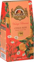 BASILUR VINTAGE BLOSSOMS - Citrus Bliss Zwarte Thee met Kamillebloemen en Mandarijnaroma 75 g