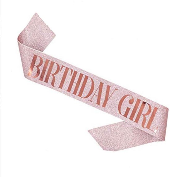 Ceinture Anniversaire Fille Rose