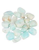 Calciet Caribbean blue 500 gr. trommelstenen (mt3)