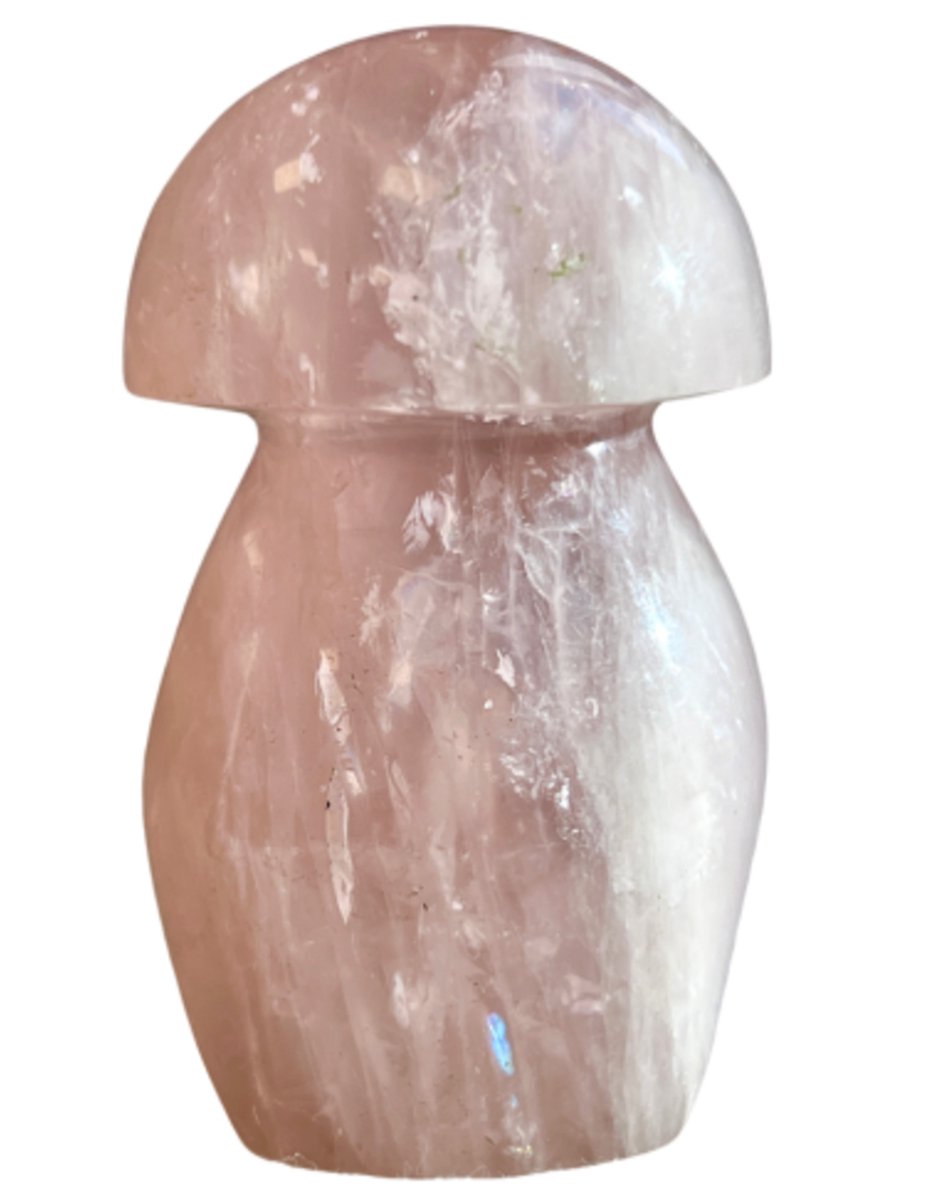 Ruben Robijn Roze kwarts edelsteen paddenstoel 200-300 gram