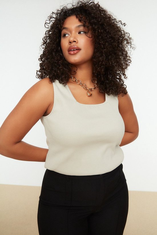 Trendyol - Beige - 4XL