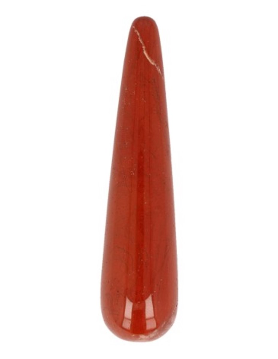 Ruben Robijn Jaspis rood massage griffel 7,5 cm