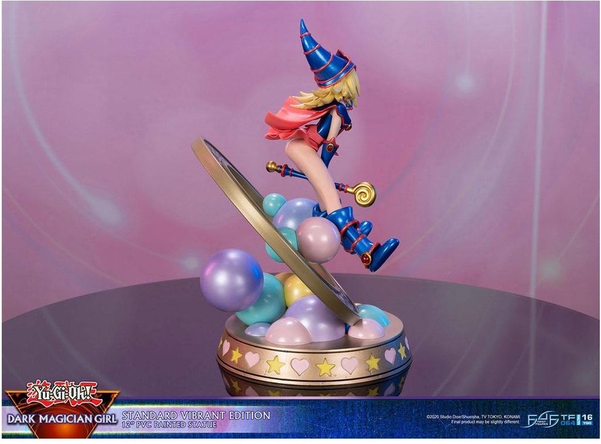 Dark Magician Girl Figurine - Official Japan Import 8 Inch HereDitail Collectible With Stand
