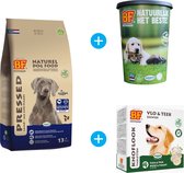Biofood Geperst Lam & Rijst Premium - Hondenvoer - 13,5 kg + gratis voerton + gratis hondensnoepjes Huid en Vacht