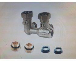 COMAP H-modules - Two pipes / AutoSar H-blok haaks rechts M3/4E, H-onderblok, verkoop per: 1 x 1 stuk - 982202, 3430650487208 | Oppervlaktebescherming: Vernikkeld | Materiaal: Messing | Afsluitbaar: Ja | Instelbaar: Ja | Kvs-waarde: 0.12 | Zelfregele