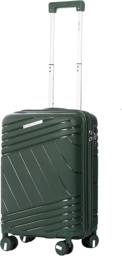 A To Z Traveller Gante - Handbagage 54cm - Polypropyleen - 35L - Donker groen - TSA Slot