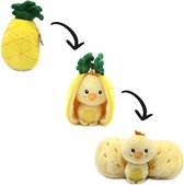 Flipetz - 2-in-1 Knuffel - Nugget het Kuiken / Ananas - 14 x 10 x 24 cm - Les Déglingos