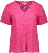 Only Blouse Onlkally Heart Ss Shirt Wvn Cs 15327711 Fuchsia Purple Dames Maat - XL