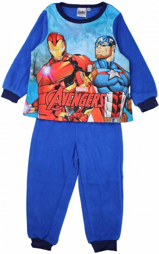 Avengers Fleece pyjama - lichtblauw - maat 116 - 6 jaar