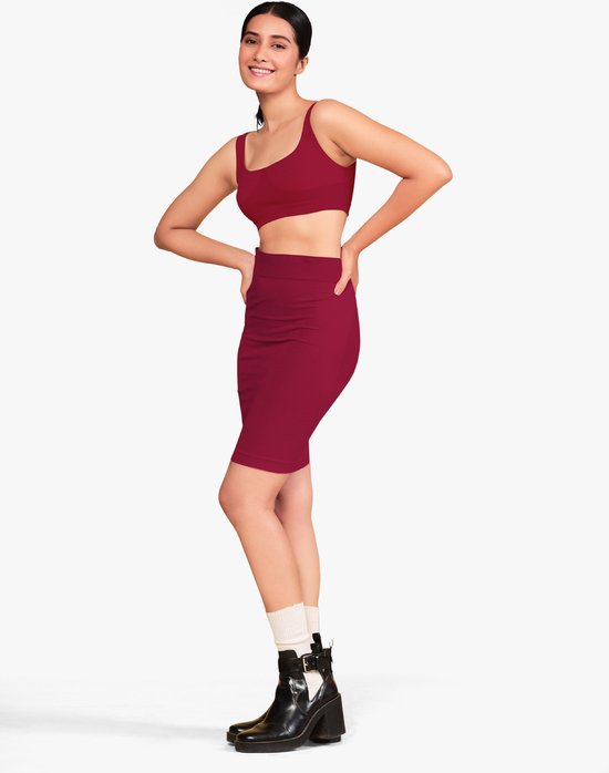 Munns en Mars Corigerende Rok Control Rok Slimming Skirt Maroon L/XL