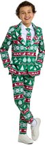 Suitmeister Christmas Green Nordic - Kids Pak - Kerst Outfit - Groen - Maat S