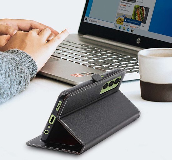 ebestStar - Coque compatible avec Samsung Galaxy A14, A14 5G, Etui Portefeuille, Housse Pochette Protection PU Cuir, Porte Carte, Noir