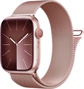 Milanese band - Vintage Gold - Geschikt voor 38mm - 40mm - 41mm Apple Watch - RVS metaal Milanees smartwatchbandje met magneetsluiting - Voor iWatch Series 9 8 7 6 SE 5 4 3 2 1 kleine modellen