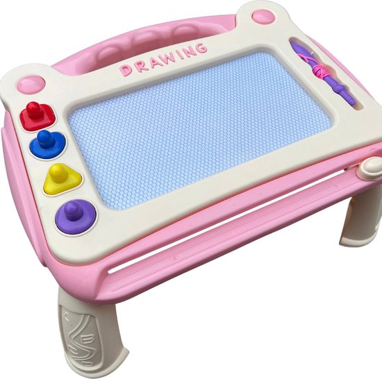 Magneetbord voor kinderen, schrijfbord met 3 postzegels, speelgoed voor 3-5 jarige kinderen, cadeau voor jongens en meisjes