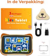 Hotpepper® KT10 Kindertablet - kindertablets - 8 inch HD - Android 13 - 2GB ram - 32GB geheugen - kinderlock voor de ouders - voor kinderen vanaf 3 jaar + gratis tablet houder