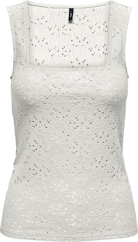 Only Top Onlsmilla Life S/l Square Neck Top 15324684 Cloud Dancer Dames Maat - M