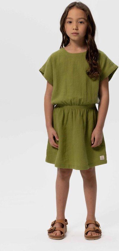 Sissy-Boy - Groene jurk met wafelstructuur