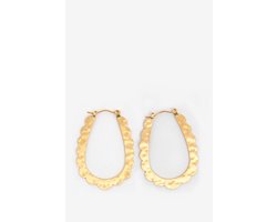 Sissy-Boy - Gold plated ovale oorbellen