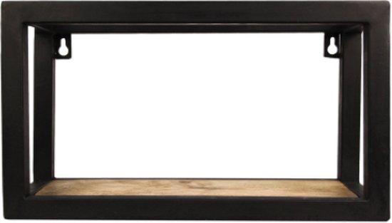HSM Collection Wandbox Levels - 35x20 cm - mangohout/ijzer