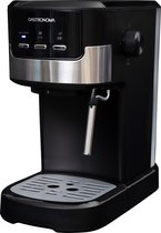 Gastronoma Pistonmachine - Espresso Koffiemachine met gemalen bonen en melkopschuimer - 18110002 - Zwart