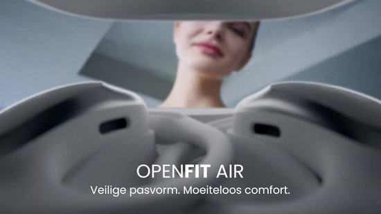 Shokz OpenFit Air - Open-ear - Écouteurs de sport - Écouteurs sans fil - Zwart