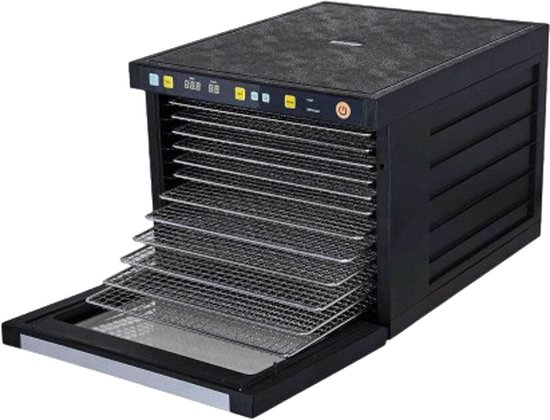 Déshydrateur Alimentaire BioChef Savana 6 Plateaux - Acier Inox, Double Ventilateur, Minuterie Séquentielle