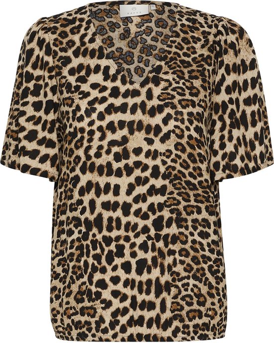 Kaffe Blouse Kaariana Blouse 10552343 105798 Classic Leopard Dames Maat - W38