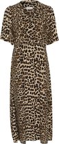 Kaffe Jurk Kaarina Long Dress 10552340 105798 Classic Leopard Dames Maat - 38