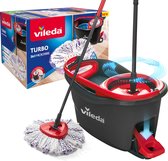 Vileda Turbo 3in1 - complete roterende mopset met emmer met pedaalpers - Nieuwe generatie microvezelpad 3in1