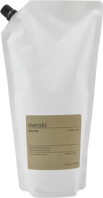 Meraki Navulling Handzeep Northern Dawn - Refill zak voor alle huidtypes - 1 liter