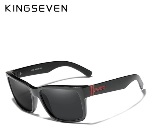 Kingseven zonnebril - UV400 - Gepolariseerd - Mat Zwart - Blackstar - Z1901