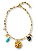 Zatthu Jewelry - N24SS738 Mala bedelketting met turquoise