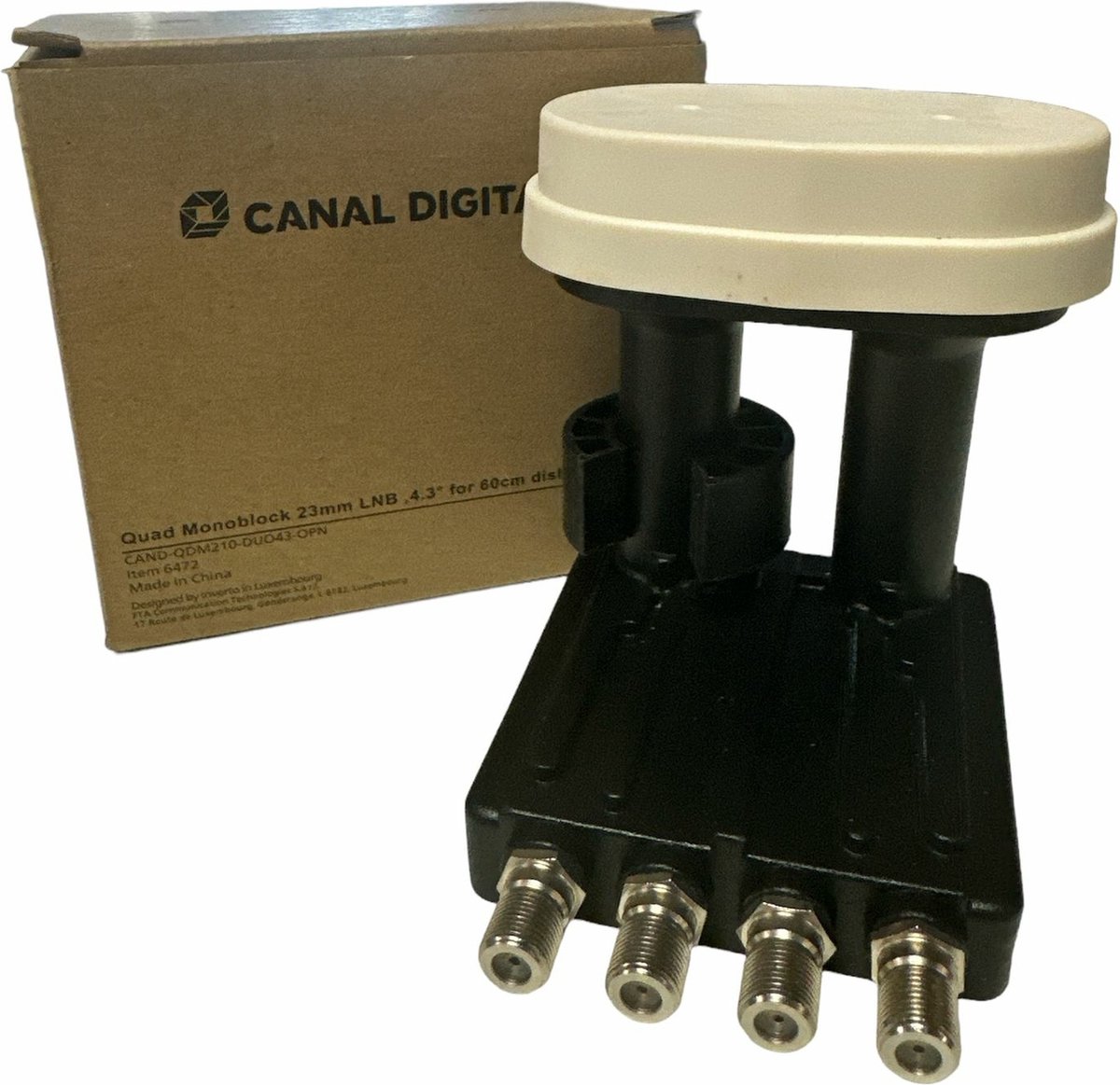 Canal Digitaal LNB Duo M7 -  LNB voor schotelantenne - Quad Astra 1/3 - Geschikt voor schotel 60/64cm