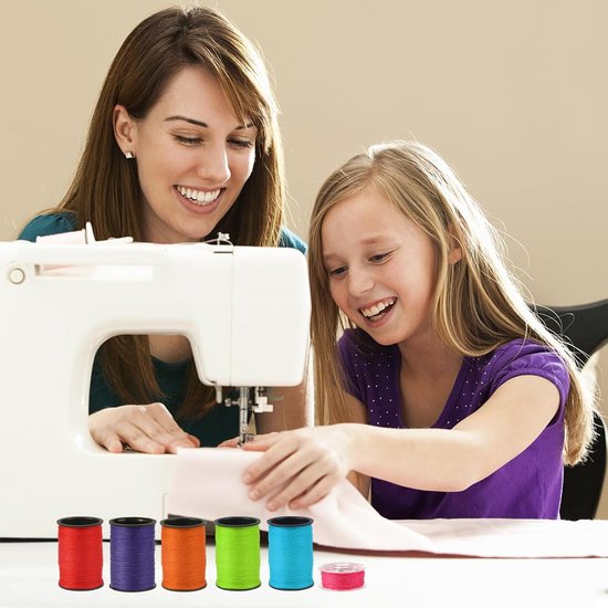 Kit de fils à coudre 32 couleurs 64 Boîte de rangement Accessoires de machine à coudre Kit d'outils de couture Tâches de ciseaux Fil plus pratique Kit de fils à coudre 32 couleurs 64 Boîte de rangement Accessoires de machine à coudre Kit d'outils de couture Tâches de ciseaux Fil plus pratique