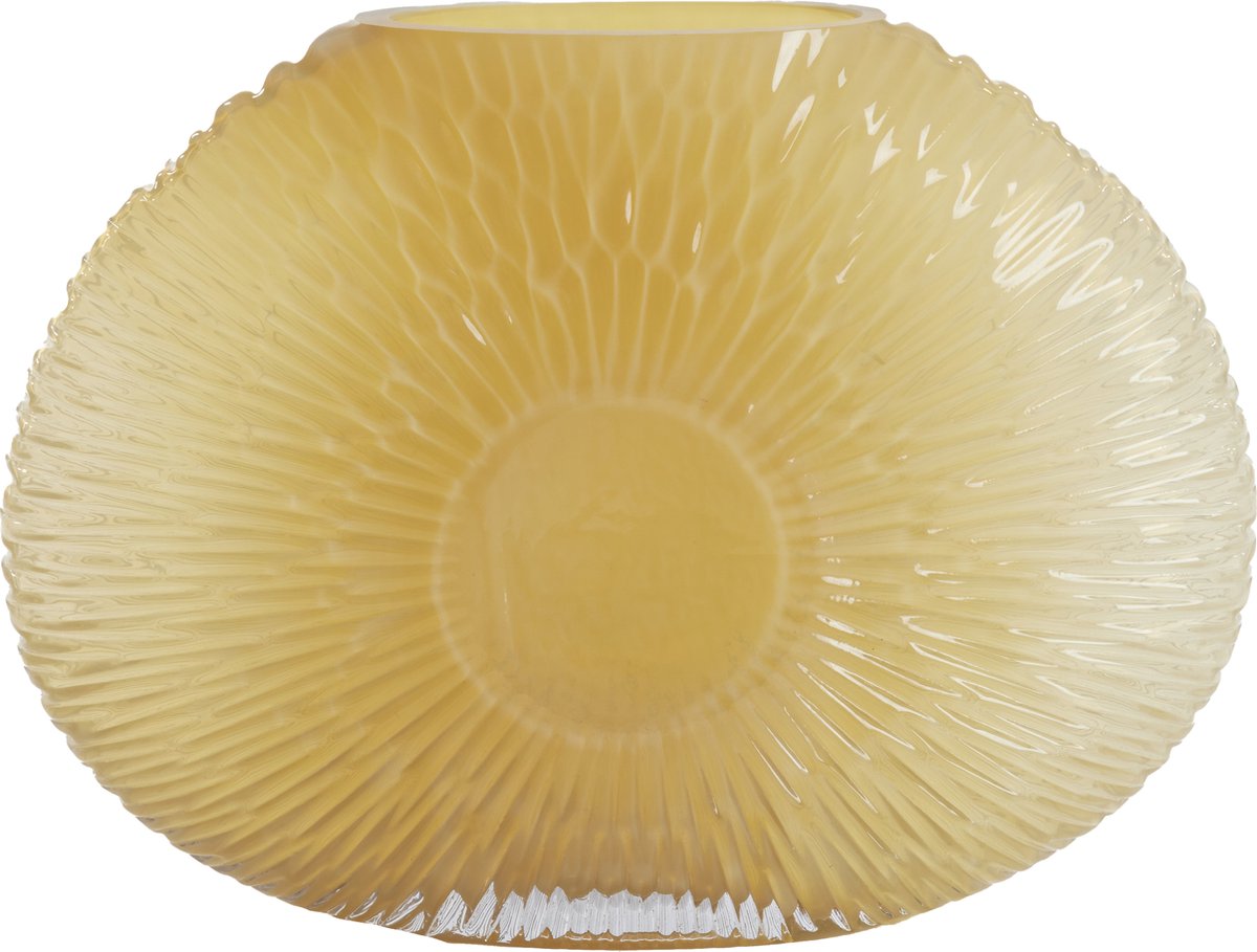 Light & Living Light&living Vaas 40,5x11x30,5 cm CONCHA licht geel