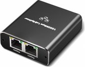 Sounix Ethernet Switch - 2 Poorten - 100 / 1000 Mbps Internet - Netwerk splitter - Zwart