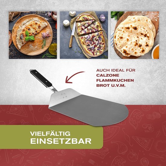 Küchenprofi Alfredo BBQ Stainless Steel Pizza Shovel with Folding Handle
