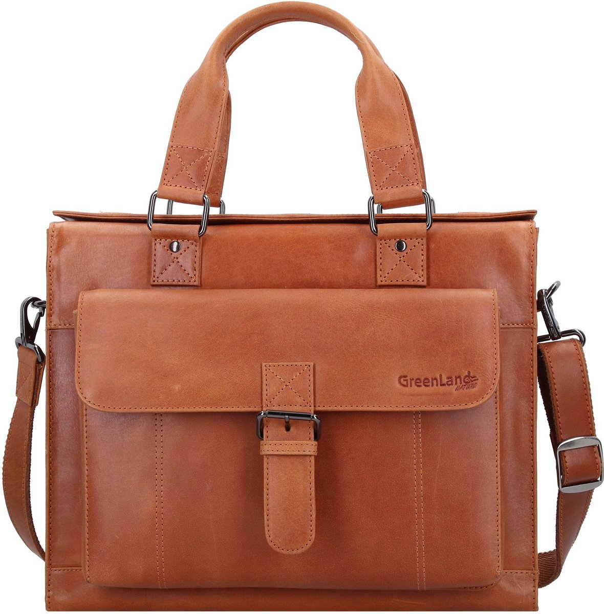 Greenland Nature Lichte natuur aktetas leer 38 cm - cm ( Zoll) - hellbraun