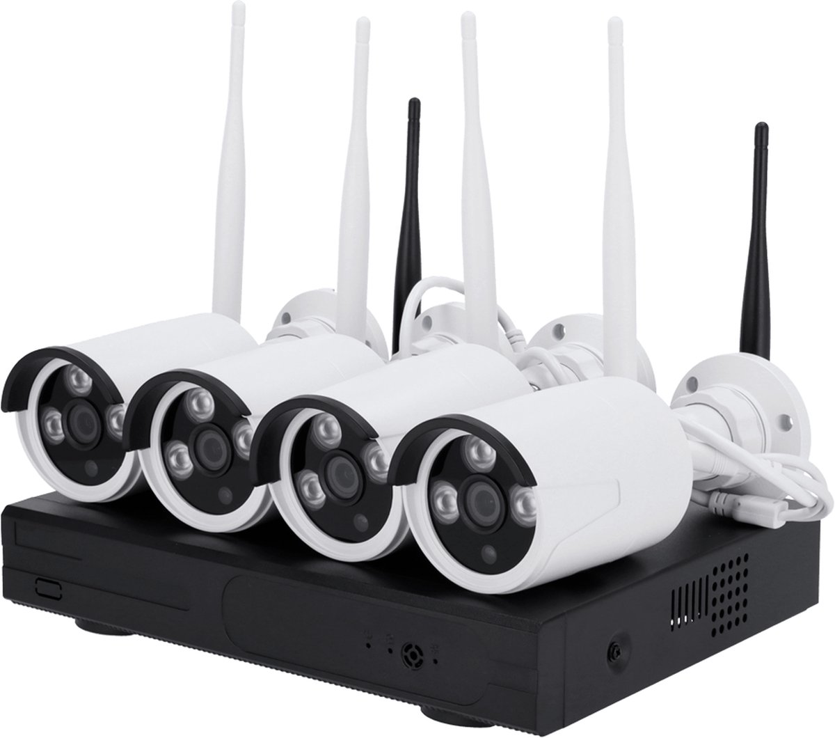 Nivian 3 MP WiFi cameraset - 20m nachtzicht - 4 camera's - NV830