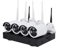 Nivian 3 MP WiFi cameraset - 20m nachtzicht - 4 camera's - NV830
