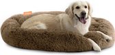 Happysnoots Donut Hondenmand 100cm - Bruin Hondenbed - Dog Bed - Wasbaar Hondenkussen