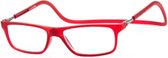 Magneet leesbril Nordic Glasögon-Fel Rood-+3.50