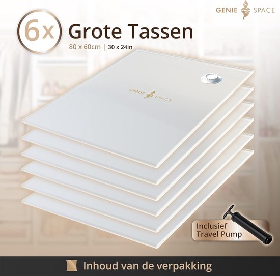Compressiezakken voor kleding - 10 stuks - Reisset - Vacuüm - 40 x 60 cm