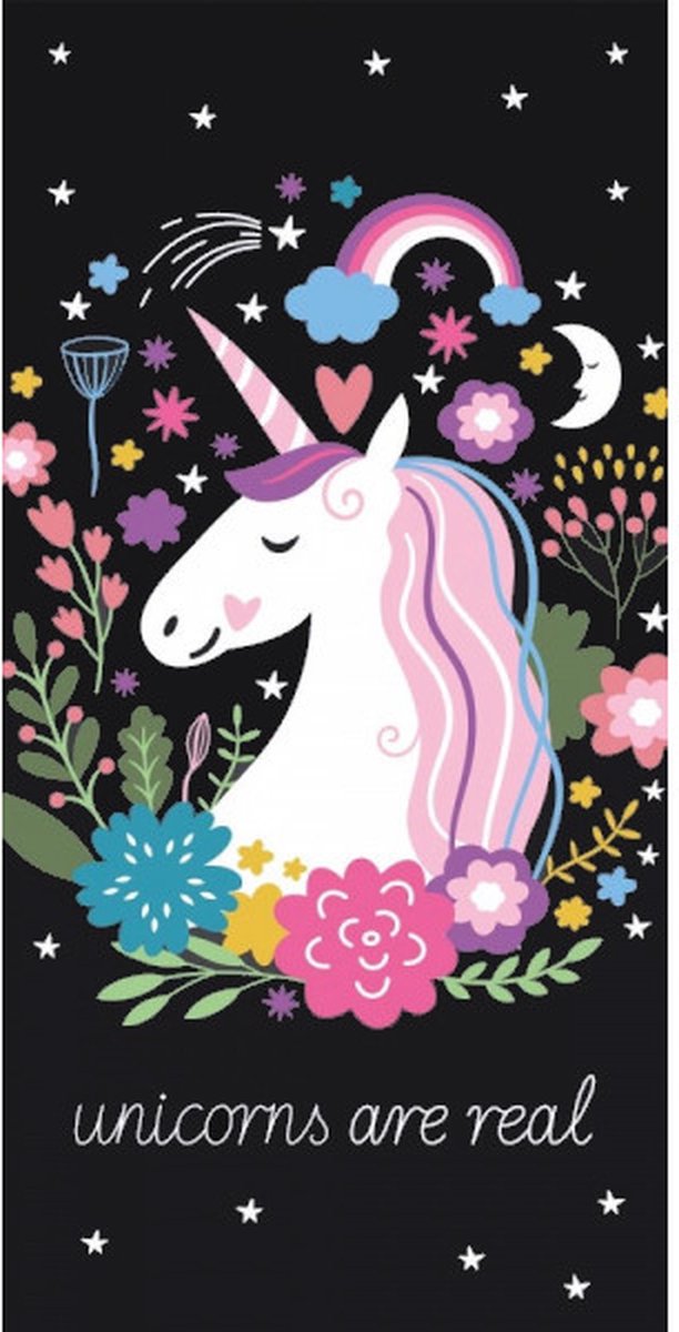 Unicorn Badhanddoek Strandlaken Eenhoorn - 70x140 cm