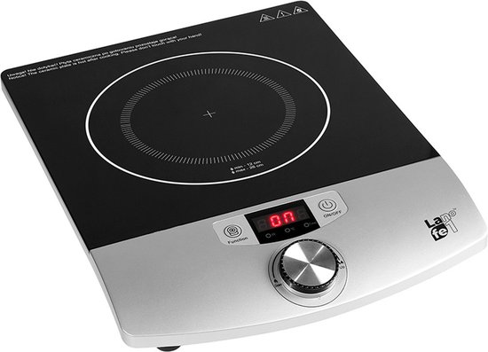 Lafe - Elektrische Kookplaat - Inductiekookplaat - Campingkooktoestel - Elektrisch - Draagbaar - 2000W - CIY 001 - LCD-display — afbeelding 3